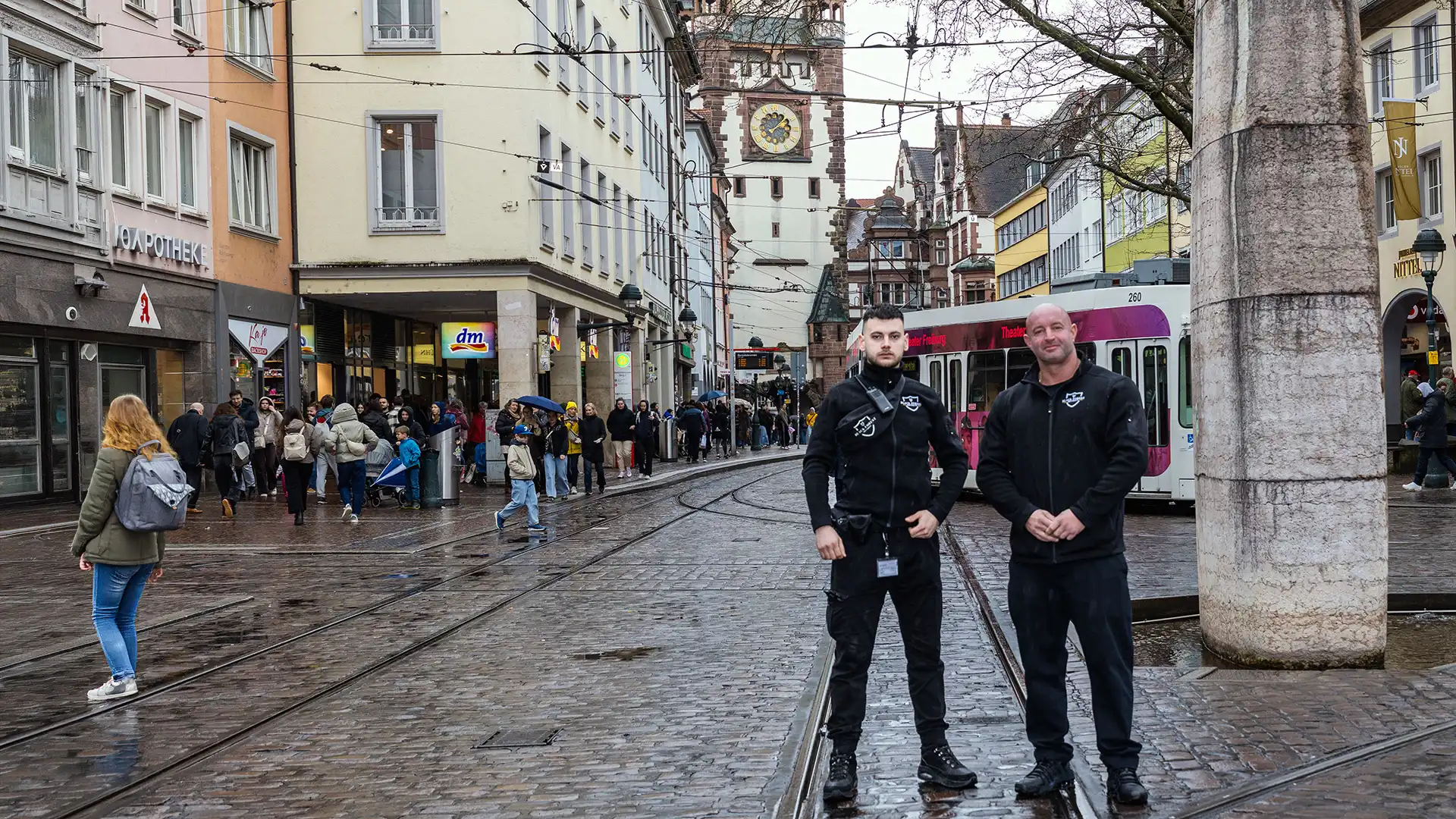 Sicherheitsdienst Black Forest Security im Einsatz in Freiburg